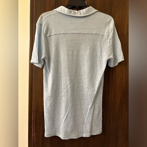 Onia Shaun Linen Polo - Picture 3 of 5
